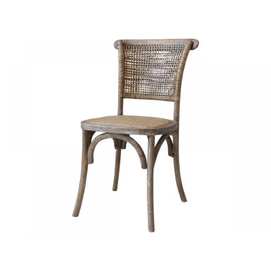 CHIC ANTIQUE FRANSK STOL M/FLETSÆDE/RYG - 88
