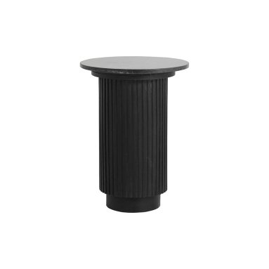 NORDAL ERIE RUNDT SIDEBORD TRÆ/MARMOR SORT - 40